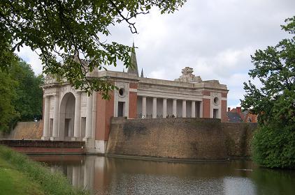 The Menin Gate: Dedicated to the 54,896 missing service personnel of WWI, for those who laid down their life in Ypres Salient and whom were laid to rest in unknown graves. {RBL: Ian Humphreys}